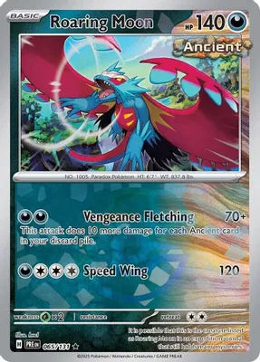 Roaring Moon (Master Ball Pattern) from SV: Prismatic Evolutions