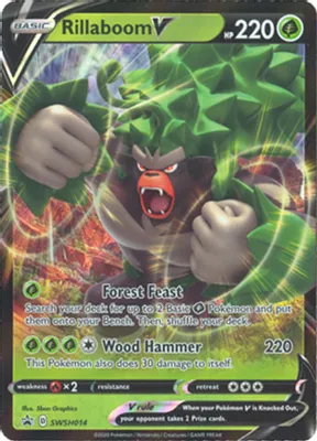 Rillaboom V - SWSH014 from SWSH: Sword & Shield Promo Cards
