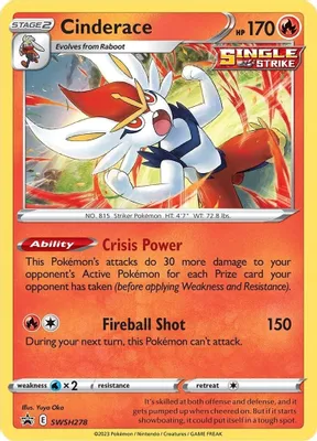 Cinderace - SWSH278 from SWSH: Sword & Shield Promo Cards