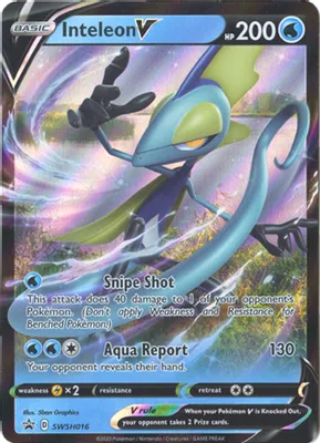 Inteleon V - SWSH016 from SWSH: Sword & Shield Promo Cards