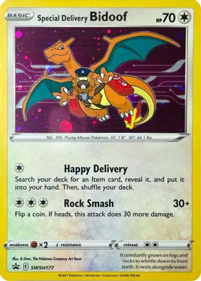 Special Delivery Bidoof from SWSH: Sword & Shield Promo Cards