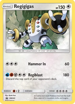 Regigigas - SM243 from SM Promos
