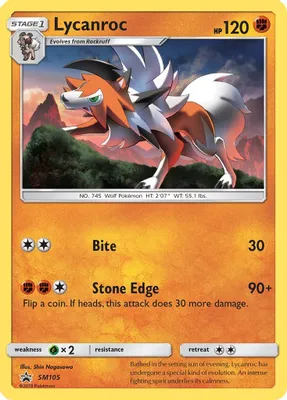 Lycanroc - SM105 from SM Promos