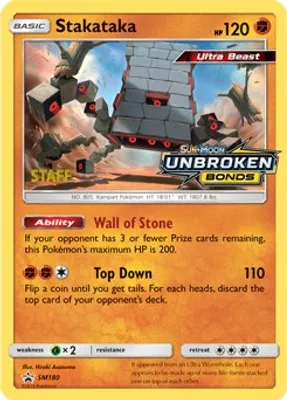 Stakataka - SM180 (Prerelease) [Staff] from SM Promos