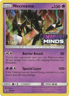 Necrozma - SM204 (Prerelease) [Staff] from SM Promos