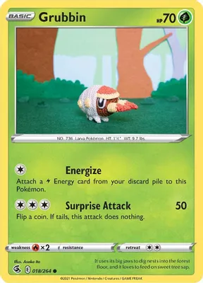 Grubbin from SWSH08: Fusion Strike