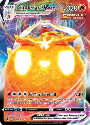 Cinderace VMAX from SWSH08: Fusion Strike