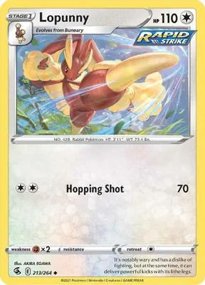 Lopunny from SWSH08: Fusion Strike