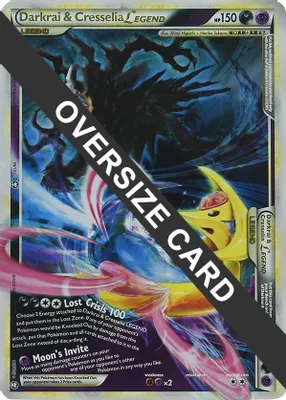Darkrai & Cresselia Legend - 99/102 & 100/102 (Single Oversized Promo) from Jumbo Cards