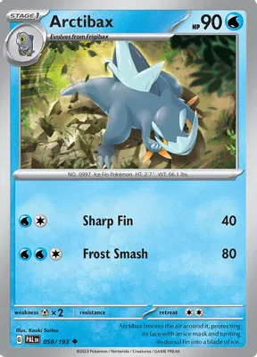 Arctibax - 059/193 from SV02: Paldea Evolved