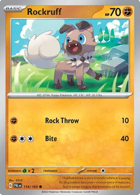 Rockruff from SV02: Paldea Evolved