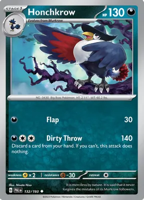 Honchkrow from SV02: Paldea Evolved