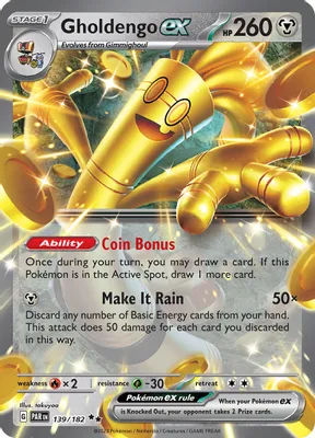 Gholdengo ex - 139/182 from SV04: Paradox Rift