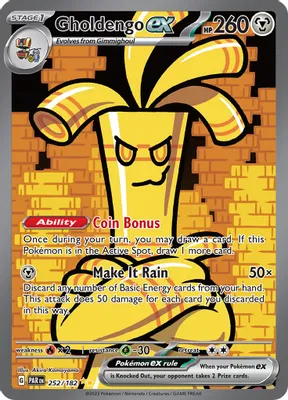 Gholdengo ex - 252/182 from SV04: Paradox Rift