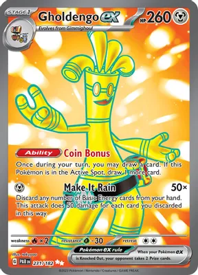 Gholdengo ex - 231/182 from SV04: Paradox Rift