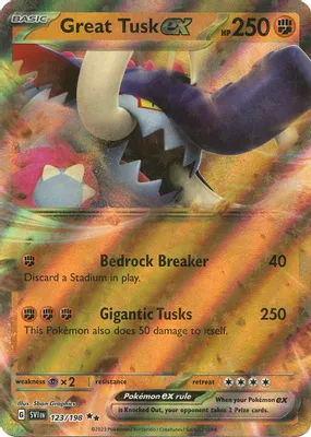 Great Tusk ex - 123/198 from SV01: Scarlet & Violet Base Set