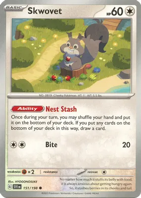 Skwovet - 151/198 from SV01: Scarlet & Violet Base Set