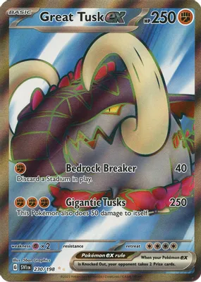Great Tusk ex - 230/198 from SV01: Scarlet & Violet Base Set