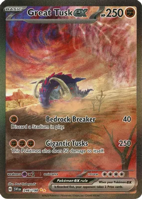 Great Tusk ex - 246/198 from SV01: Scarlet & Violet Base Set
