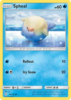 Spheal - 49/236 from SM - Cosmic Eclipse
