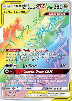 Naganadel & Guzzlord GX (Secret) from SM - Cosmic Eclipse
