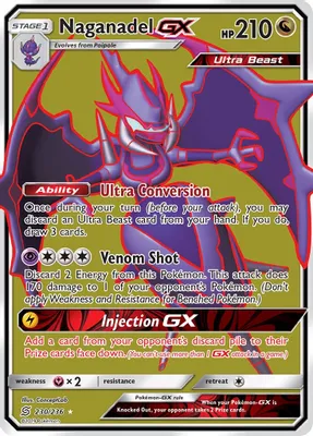 Naganadel GX (Full Art) from SM - Unified Minds