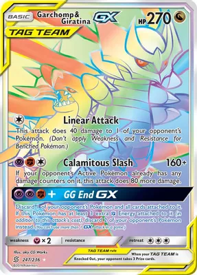 Garchomp & Giratina GX (Secret) from SM - Unified Minds