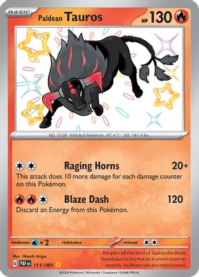Paldean Tauros - 111/091 from SV: Paldean Fates