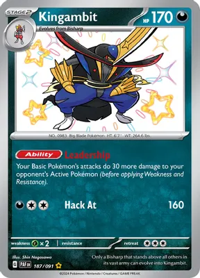Kingambit from SV: Paldean Fates