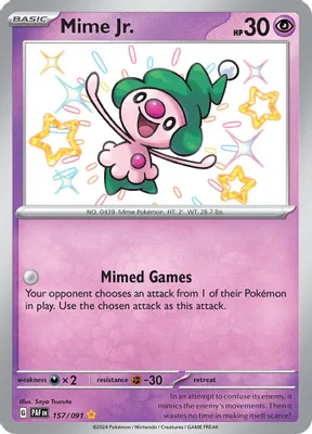 Mime Jr. - 157/091 from SV: Paldean Fates