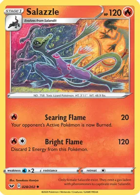 Salazzle from SWSH01: Sword & Shield Base Set