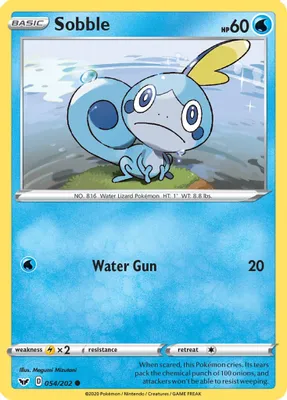 Sobble (054) from SWSH01: Sword & Shield Base Set
