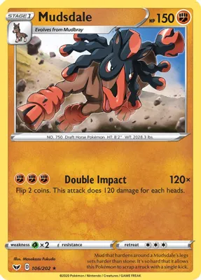 Mudsdale from SWSH01: Sword & Shield Base Set