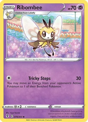 Ribombee from SWSH07: Evolving Skies