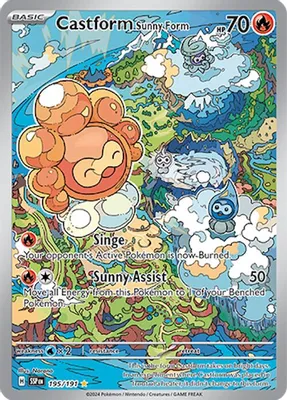 Castform Sunny Form - 195/191 from SV08: Surging Sparks