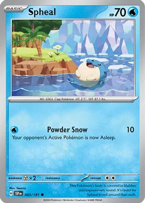 Spheal - 043/191 from SV08: Surging Sparks
