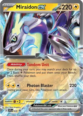 Miraidon ex - 028 from SV: Scarlet & Violet Promo Cards