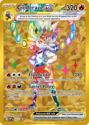 Cinderace ex - 163 from SV: Scarlet & Violet Promo Cards