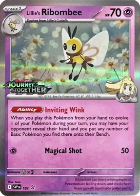 Lillie's Ribombee - 183 (Prerelease) from SV: Scarlet & Violet Promo Cards
