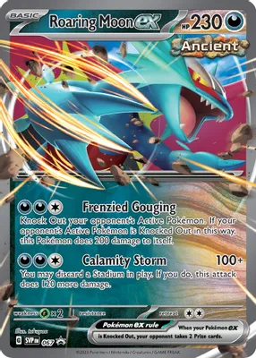 Roaring Moon ex - 067 from SV: Scarlet & Violet Promo Cards