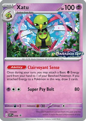 Xatu - 059 (Prerelease) from SV: Scarlet & Violet Promo Cards