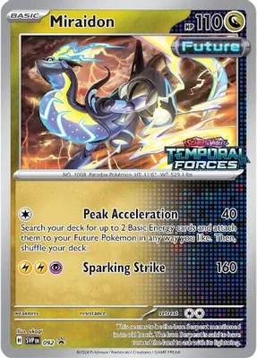 Miraidon - 092 (Prerelease) from SV: Scarlet & Violet Promo Cards