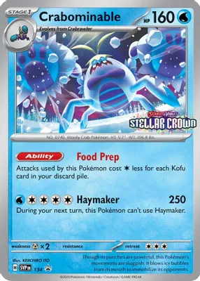 Crabominable - 134 from SV: Scarlet & Violet Promo Cards