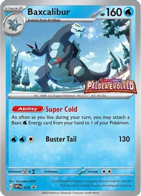 Baxcalibur - 019 (Prerelease) from SV: Scarlet & Violet Promo Cards