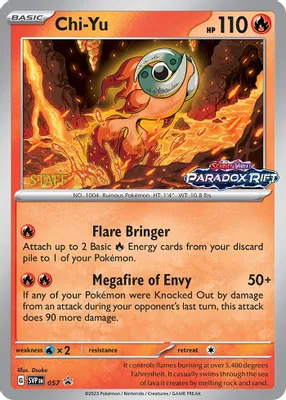 Chi-Yu - 057 (Prerelease) [Staff] from SV: Scarlet & Violet Promo Cards