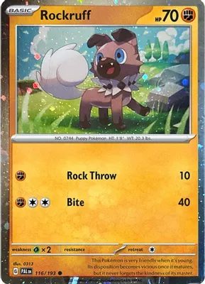 Rockruff - 116/193 (Cosmos Holo) from SV: Scarlet & Violet Promo Cards