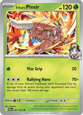 Ethan's Pinsir from SV10: Destined Rivals