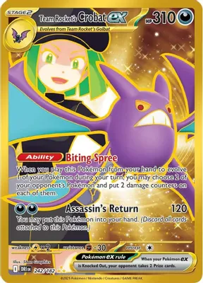 Team Rocket's Crobat ex - 242/182 from SV10: Destined Rivals