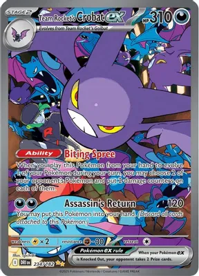 Team Rocket's Crobat ex - 234/182 from SV10: Destined Rivals
