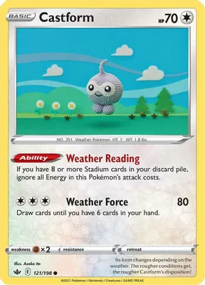 Castform from SWSH06: Chilling Reign